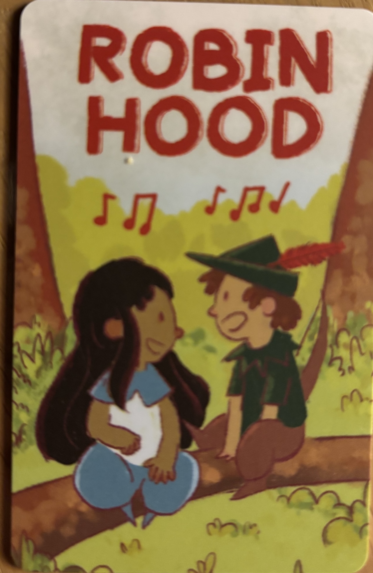 Layla's favorite Robin Hood Yoto card.